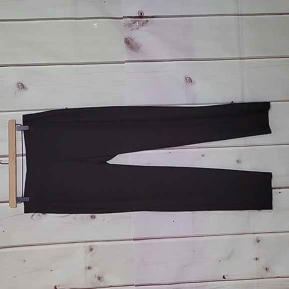 Eileen Fisher Brown Washable Stretch Crepe Slim Pant Size Medium M